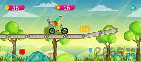 有趣的自行车行驶游戏