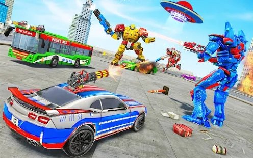 巴士机器人汽车改造战争手游