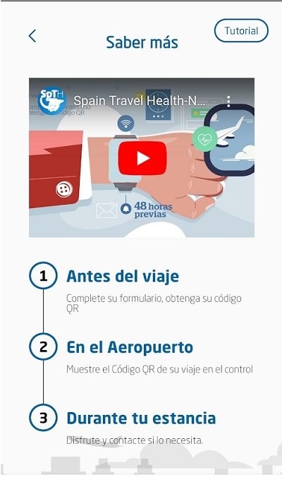 西班牙旅行健康信息表格申报官方版(spth)