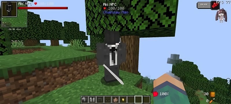 我的世界电锯人生存100天