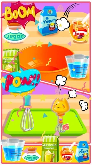 芭比做蛋糕小游戏