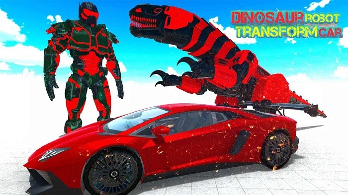 恐龙汽车机器人改造游戏(dinosaur robot transform)