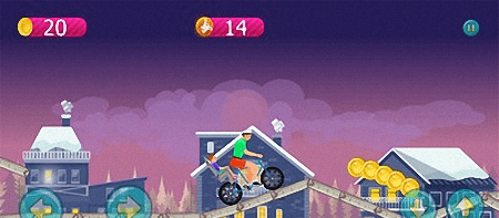 有趣的自行车行驶游戏