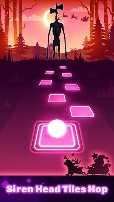 警笛头瓷砖跳音乐游戏