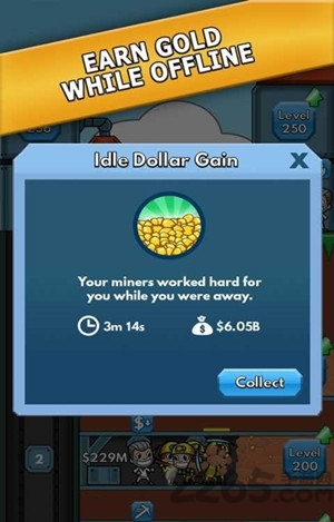 偷懒的矿业大亨无限金币钞票版免广告