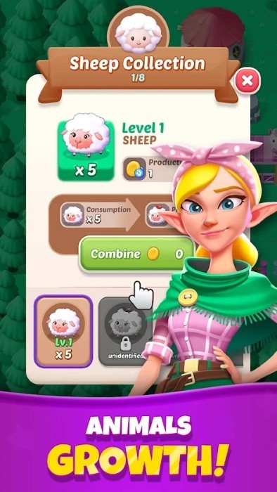 合并农场动物救援游戏(merge farm)
