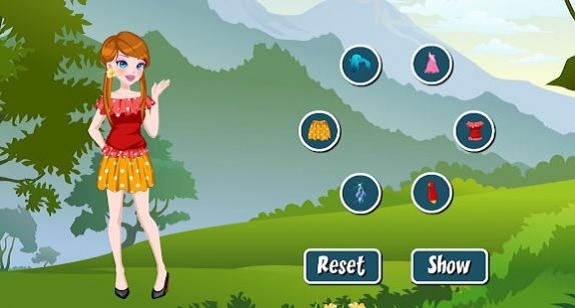 少女夏日化妆小游戏