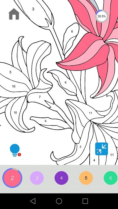 二次元数字涂色游戏