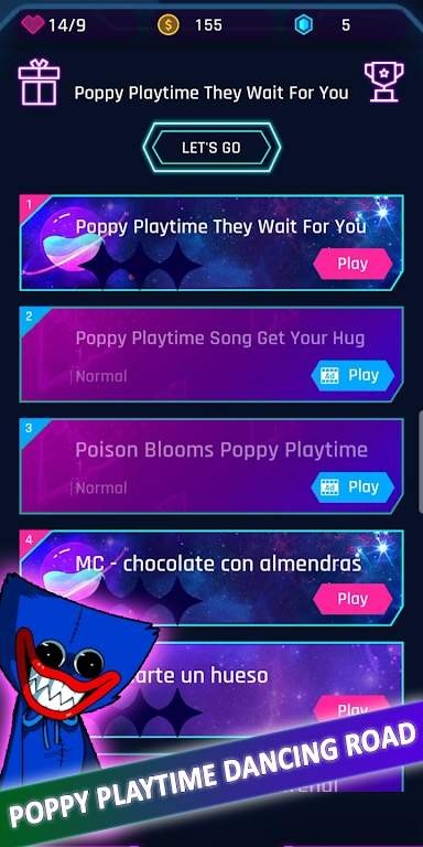 快乐滑球跑酷游戏(poppy playtime dancing ball color)