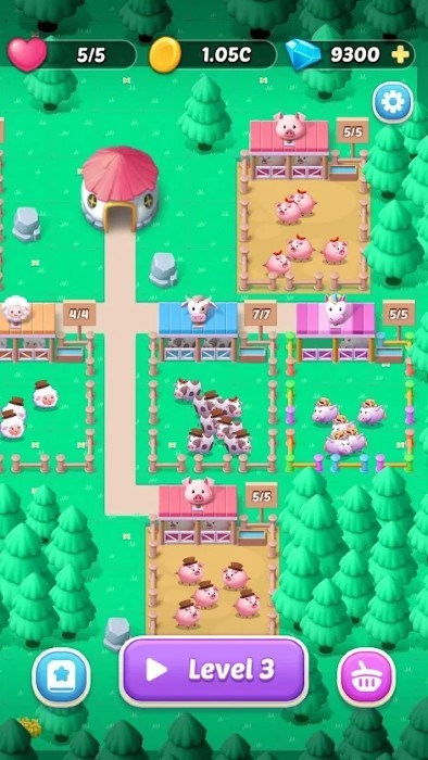 合并农场动物救援游戏(merge farm)