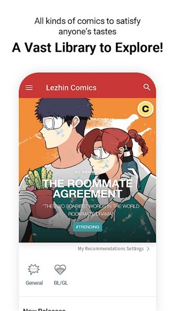 Lezhin Comics app