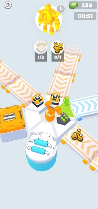 点击工厂机械臂3d游戏(factory arm 3d)