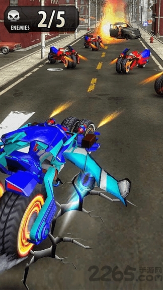 会飞的警车机器人游戏