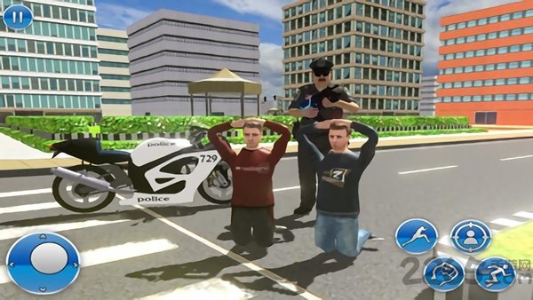 警察自行车追捕游戏