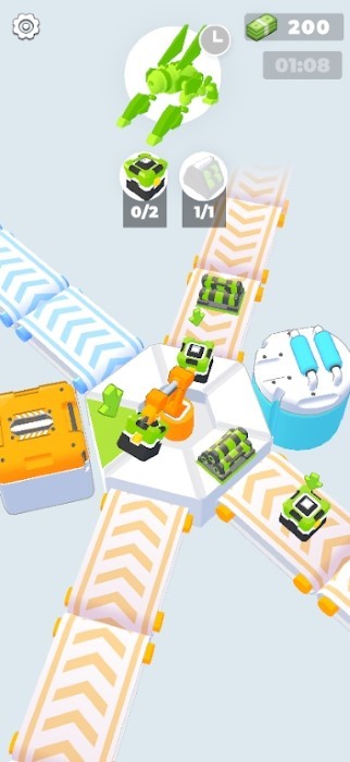 点击工厂机械臂3d游戏(factory arm 3d)