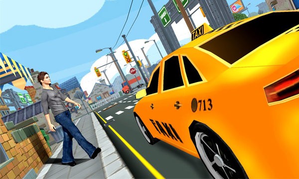 城市出租车驾驶3d最新版(3d taxi driver hill station)