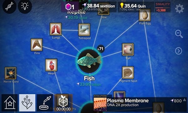 细胞分裂进化模拟游戏