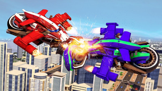 飞行摩托机器人游戏 飞行摩托机器人最新版下载