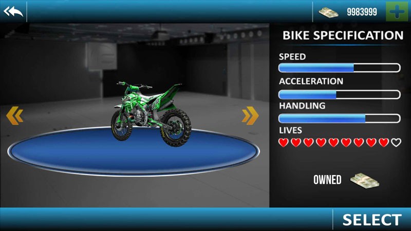 摩托车特技驾驶员游戏