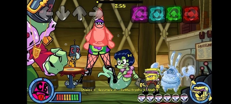 fnf海绵宝宝比奇堡模组游戏(friday night funkin)