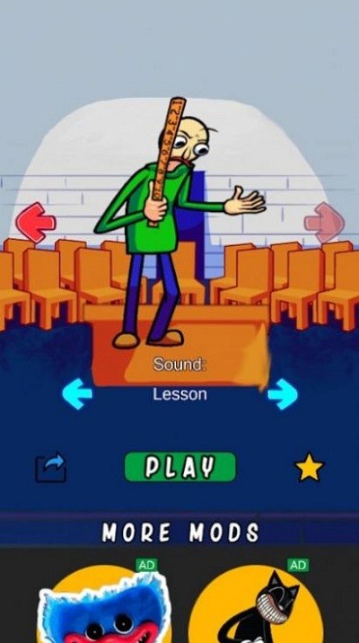 fnf巴迪特性测试游戏(fnf baldi test character)