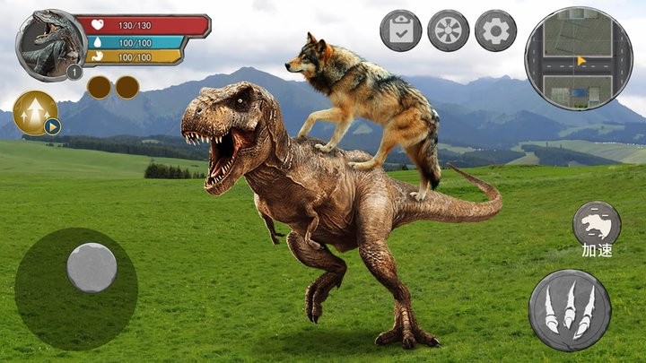 恐龙抗狼吞噬生存最新版