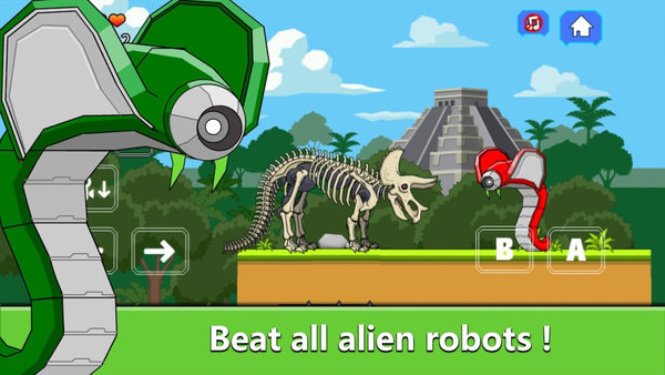 三角龙化石机器人游戏