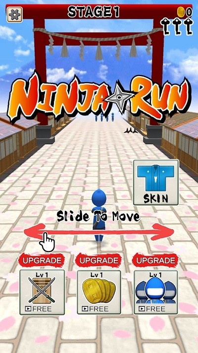 忍者捡人跑酷手机版(ninja run)