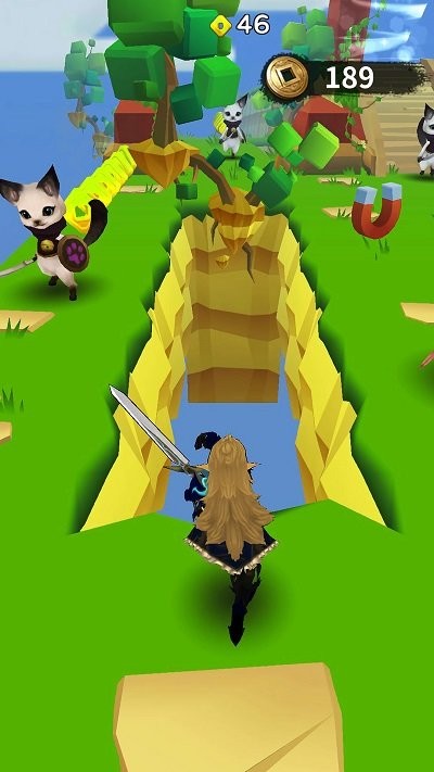 蓝色跑酷大冲刺最新版本