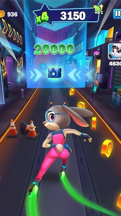 疯狂动物城跑酷游戏