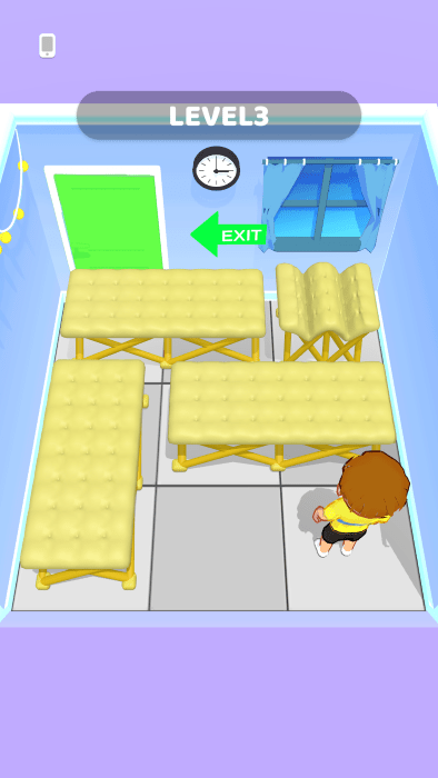 折叠床迷宫游戏
