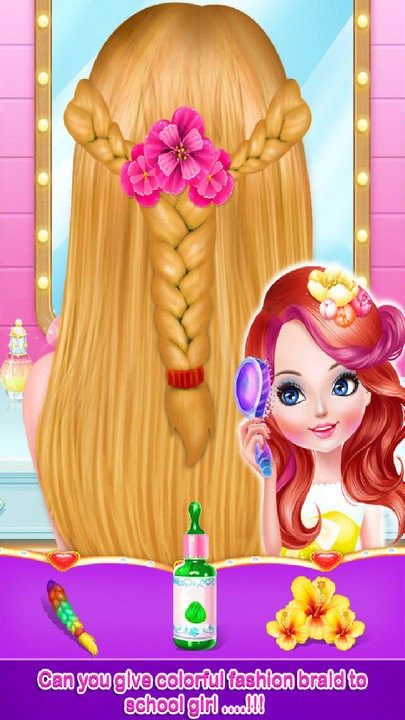 学校女孩时尚发型化妆游戏下载