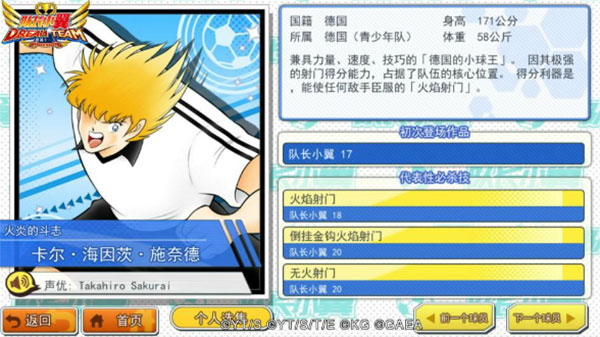 队长小翼最强十一人角色介绍 队长小翼最强十一人角色介绍