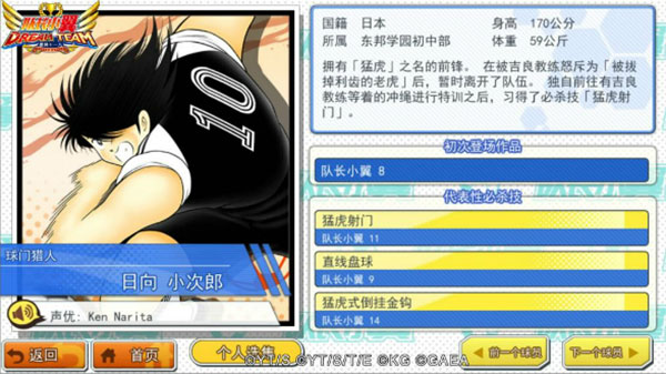 队长小翼最强十一人角色介绍 队长小翼最强十一人角色介绍